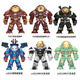 Compatible avec Lego Avengers Marvel compatible avec Lego Iron Man MK85 Figure Mecha Thanos Assembly méchant XH1343 Iron Patriot