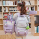 
Youth is the best time to reduce burden and protect the spine schoolbag for women with super large capacity junior high school schoolbag for five and sixth grade schoolbag for primary school students with high appearance 9905 black three-piece set