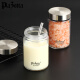 plazottaseit1893 German sealed jars, refillable bottles, heatable and refrigerated, high temperature and low temperature resistant small glass storage jars, heat-resistant glass 250ml 3 pieces
