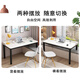 Senxiangli solid wood bay window desk bedroom balcony long and short leg computer table high and low leg writing desk custom-made white bezel style (6 legs will be sent when ordering) length 100 width 60 (remark bay window height)