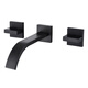 
SUMERAIN concealed wall basin faucet wash face and hand bathroom counter top and bottom basin faucet S1392 texture matte black