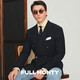 
FULL MONTY Autumn and Winter VBC Blaze Navy Blue Suit Wool Jacket Men's Business Casual Suit Double Breast Single Navy Blue 3292 42