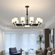 XMSJ Eye Protection Wohnzimmer Kronleuchter moderne einfache leichte Luxus Wohnzimmer Hauptlampe Italienische nordische Kristall Lampe Wohnzimmer Lampe C2 Augenschutz Licht Quelle Ra9715 Kopf-100 cm-