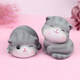 【曲美思】生日礼物猫妮卡小摆件少女心萌宠装饰品学生闺蜜情侣汽车载小猫可爱公仔饰品 树脂款猫咪5款(原包装)