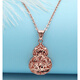 Fei Shengji purple gold pendant Kamasana Russian 585 14K rose gold plated double-layer hollow gourd gas gourd (single pendant)