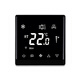Electric floor heating programmable intelligent thermostat automatic temperature control panel electric heating film thermostat universal electric heating MJ826-25A (black)