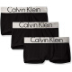 Calvin Klein/凯文克莱男士短内裤平角裤棉舒适3条装四角裤套装礼物BJ NB1289-902 Black/Cobalt w XL