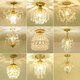 
Oroden 2025 new European crystal chandeliers American light luxury aisle light corridor balcony lamp entrance staircase cloakroom 9885 large-scale hanging + three-color light bulb