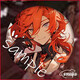 
FUNLOVING Bible Wild Dog Nakaya Nakaya Butterfly Dazai Osamu Anime 2D Fan Peripheral Barji 13660 Badges - Dazai Osamu