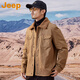 
Jeep (JEEP) American genuine Jeep high-end pure cotton lamb lint cotton coat for men's winter loose middle-aged and young jacket warm jacket Military green plush [same style in the mall] XL Recommendation 140-160Jin [Jin equals 0.5 kg]