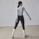 Gigt Jiji yoga wear long-sleeved women's fall and winter outer wear Pilates elastic sports fitness clothes