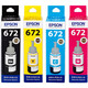 
EPSON original 664 ink L455/L486/L555/L565/L1300 ink cartridge c13t664100 Hong Kong printer 672/664 [Color set]