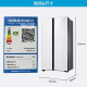 Refrigerador de doble puertas de caja de hielo de gran capacidad Samsung, flujo de aire completamente envolvente, conversión de frecuencia inteligente, refrigerador de panel de vidrio templado RS62R50371L/SC 655L White