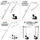Xin Chong Zhi Kang Pet Grooming Table Bracket Dog Grooming Table Fixed Rope Stainless Steel Boom Fixture Large Clamp Clamp Small Boom 1 Set Includes Clamp, Boom, and Rope