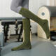 Huodiniao Autumn and Winter Pilates Socks Adult Professional Anti-Slip Socks Long-Tube Indoor Yoga Fitness Socks Women's Sports Floor Socks Choose 3 Pairs Color Contact Customer Service Remarks