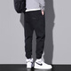 Specht Casual Hosen Männer Lose Krawatten Herbst Neue Harun Trendy Workwear Vielseitige Sporthosen Männer 9859 Black plus Fleece M
