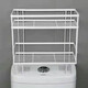 LeCali toilet rack above the toilet bathroom bathroom rack water tank rack without punching toilet paper towel storage rack double-layer white toilet rack