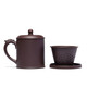 Centennial Liyong Yixing purple sand cover cup pure handmade original mineral purple mud dragon ball compartment cup tea water separation cup office tea cup