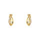 Fat Donglai's same style 18 gold earrings for round face, removed from the cabinet, Xiaoyu 18k gold women's earrings, elegant earrings, Xiaoyu rhinestone 18k gold earrings