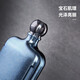 TAIC Titanium pure titanium round flat flask with sleeve mini portable Father's Day gift Monet Haoyue Silver 226ml