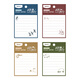 Morning Light (M / G) papeterie Horizontal Line post-it Notes 60 autocollants collables autocollants collants papier et bons autocollants de nouvelles Notes d'étudiants autocollants [pas naturels] 60 images 4 aléatoires YS-695