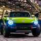 Together with Beetle Volkswagen two-seater children's electric car, baby's four-wheel four-wheel drive toy car can sit on adults' stroller lithium battery, green grass, double leather seat + 3 hours of battery life