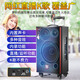 MALONE Outdoor Heavy Bass Internet Celebrity Live Broadcast Karaoke Mobile Trolley Square Dance Speaker High Power Portable Wireless Bluetooth Speaker M150 15-inch Lithium Battery + 2 Microphones + Gift