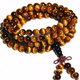 Sanskrit new natural yellow tiger eye stone 108 beads bracelet multi-circle for men and women 2016 new natural yellow tiger eye stone 108 beads