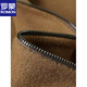 Romon Winter Neue doppelseitige Wollmantel Herren schlanker kurzer Woll-Tweed Reißverschluss Casual Jacket Jacke Herren Black XL [130-150]