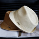 
Tochino high-end Japanese spring and summer jazz top hat for men and women, uniform short-edge casual straw hat gentleman trend middle-aged and elderly hat khaki L size (58-60cm) adjustable