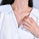 Chow Tai Fook Fu Qi Xiaolong Baofoot Golden Gold Halskette Anhänger Halskette (Arbeitsgebühr: 420 min) EOF677 40 cm Volles Gold ca. 5,05 g