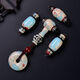 Sarara Accesorios culturales Star Moon Little Vajra Bodhi 108 Piezas Set Pulselas Budistas Baderas Cabeza cuatro sets Diysn3878 Estilo 10 [Tamaño de gran tamaño] Recomendado con 14m-15m