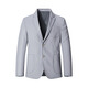 Siete lobo traje de traje para hombres textura tejida y versátil elástica y fácil de cuidado de ropa para hombres Top 005 (gris claro) 3xl 185/100a