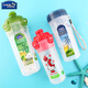Lock Lock (LOCK/LOCK) Lock Lock Lock plastic water cup high-value portable travel sports fitness water bottle male student pot flip cover without rope-hpl934n690ml