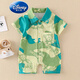 迪士尼（Disney）品牌童装婴儿衣服夏季薄款短袖连体衣新生儿夏装哈衣满月可爱爬服 6191 黄色 80cm