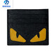 MZXM Deutsch importiert Qualität Little Devil Trendy Kartenhalter Little Monster Kartenhalter Echtleder Gelbe Augen Visitenkartenhalter Super Persönlichkeit Schwarz Orange Gelbe Augen auf Lager