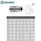 Sida small ratchet hexagonal long sleeve 6.3mm extended sleeve 1/4 sleeve head Short sleeve 11303 Hexagonal short sleeve 4.5mm