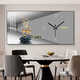 Sensory painting Light luxury high-end large-size electric meter box decoration distribution box covers electronic perpetual calendar restaurant table hanging painting JD121.27 perpetual calendar + watch/black hand 120*60cm (cover 110*50) lift cover/support pole gold frame