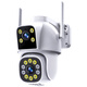 
Caregivers 4G surveillance camera indoor and outdoor zoom high-definition surveillance wireless wifi doorway outdoor home 360-degree panoramic view without dead angle mobile phone remote solar surveillance 16 million ultra-high definition [4G free recharge] dual-screen no dead angles Get 32G card | 0 fee | 30 days of loop recording