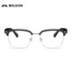 MOLSION Mosen glasses frame Xiao Zhan same style eyebrow frame titanium glasses for men and women, degree anti-blue light MJ6195 B15 silver gloss black frame + PROSUN anti-blue light 1.67 pieces (within 800 degrees)
