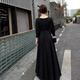 Maxbeth Black Evening Dress 2025 New Demperament Banquet Light Luxury Nishe High-end Art Exam Платье для женщин Dark Night Black S