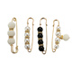 Kalevin trousers waistband changed to small pins to tighten the waist artifact brooch women's pins to fix clothing accessories anti-exposure buckle skirt adjustment buckle 2 pieces of white pearls + small pins