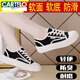 CARTELO brand casual shoes for women 2024 summer breathable canvas women's shoes versatile non-slip white shoes spring sports shoes for women 9923 beige upgraded [anti-slip material] 38