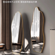 Feiwang Tengda Ganzkörper Spiegel bodenstörendem Spiegel Licht Luxus Dressing Mirror Home Schlafzimmer Bekleidungsgeschäft Hoch definitionsanpassungsspiegel High-End Sense Ins Style Yunduo-Stil [Herbst Moon Silber] Dual Zweck 160*50 [SF Express-Entbindung, Schäden müssen ausgeglichen werden]