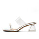 BELLE HEHE VERHALTUNG DICK FEHR FLIP-FLOPS FÜR Women transparente Gurtschuhe A9B1DBT4 Silber 36
