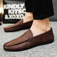 Woodpecker 2025 youth summer versatile Korean new lazy bean shoes trendy casual men's loafer shoes with one foot D838 black 40