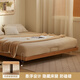 Cama de madera maciza original Moderna cama doble simple cama de roble tatami sin cama para la cabeza de apartamento pequeño lado de lado lateral cama l701y 1.2*2.0 metros - roble de una cama soltera - color de madera log