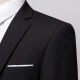 Kaiji Rui suit men's three-piece Korean version slim-fit brothers' group suit small suit groomsmen's clothing groom's wedding dress black jacket + shirt + trousers song bow tie M105Jin [Jin equals 0.5 kg]