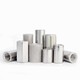 Jinchao 304 stainless steel hexagonal/extended round nut knurled nut connecting nut column M6-M14 M8*S13*50 (1 piece