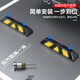 Huangchi parking space stopper rubber and plastic garage limiter wheel positioner HCDW56-rubber and plastic two pack